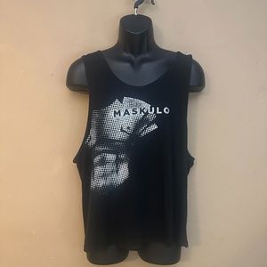 Maskulo Tank Top Medium Cotton blend VINTAGE gently worn No size or fabric tags